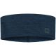 BUFF MERINO WIDE HEADBAND SOLID NIGHT BLUE