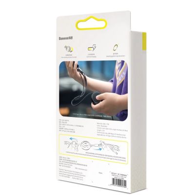 19. Baseus Golden Loop 3in1 extendable cable USB - micro USB / Lightning / USB-C 3.5A 35cm - 120cm black (CAMLT-JH01)