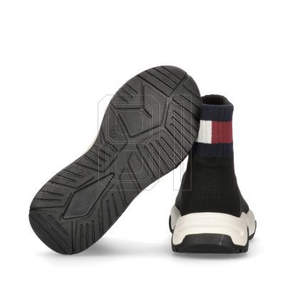 8. Tommy Hilfiger Sock Sneaker Black W shoes T3A9-33007-0702999-999
