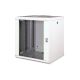Digitus Unique 19" 12U 600x450 wall-mounted network cabinet, glass door, gray, undivided, assembled, 100kg
