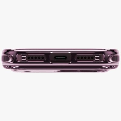 6. Uniq LifePro Xtreme Magclick Charging Case for iPhone 18 Pro / 17 Pro - Transparent Burgundy