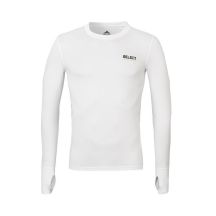 SELECT Thermoactive T-shirt 6902 WHITE with thumb hole, LONG SLEEVE