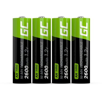 2. GREEN CELL BATTERIES STICKS 4X AA R6 2600MAH