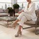 16. Women's beige Jezzi RMR25112-3 block heel sandals with bow