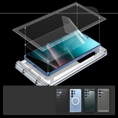 8. Spigen Elite Shield EZ FIT Hybrid Glass for Samsung Galaxy S25 Ultra - Transparent
