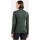 5. ODLO ESSENTIAL LIGHT Mid Layer 1/2 Zip Green Women's Hoodie-Free Sweatshirt
