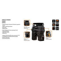 HD shorts, webbing waistband, detachable pockets, size LD/54