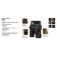 HD shorts, webbing waistband, detachable pockets, size LD/54