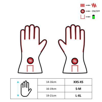 11. GLOVII HEATED, INSULATED AND WINDPROOF UNIVERSAL GLOVES SIZE L-XL GLWXL