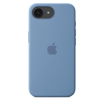 2. Apple iPhone 16e Silicone Case – Winter Blue | Apple