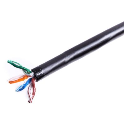 DIGITUS Gel-Filled Outdoor Installation Cable, Cat. 5e, U/UTP, AWG24/1, PE, 100 m, Black