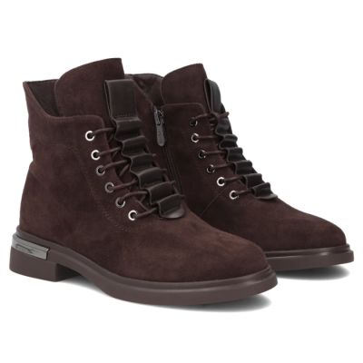 4. Women's brown leather ankle boots Filippo DBT8196