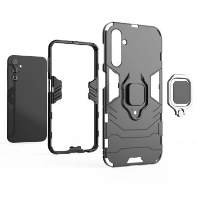 16. Ring Armor case for Samsung Galaxy A24 4G armored cover magnetic holder ring black