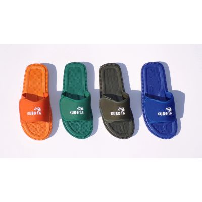 9. Kubota Velcro flip-flops khaki K0000-100-005-19-1