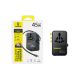 5. Baseus PicoGo AG11 45W 6-in-1 Travel Adapter with Retractable USB-C Cable - Black