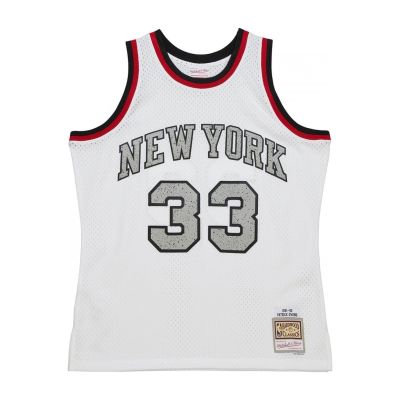 5. Mitchell & Ness NBA Cracked Cement Swingman Jersey Knicks 1991 Patrick Ewing M TFSM5934-NYK91PEWWHIT