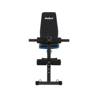 6. Inclined training bench with leg locks and rubber bands REBEL ACTIVE RBA-2003