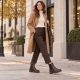 8. Women’s Leather Chelsea Ankle Boots, Insulated, Burgundy Rieker 75860-35