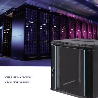 2. QOLTEC RACK CABINET 19" | 12U | 600 X 635 X 600