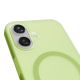 5. Puro Daylight Magsafe Compatible Silicone Case for iPhone 17 - Translucent Green