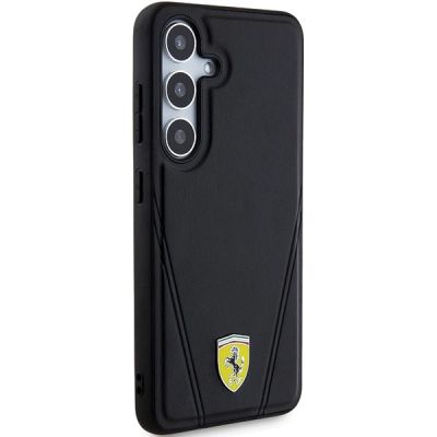 4. Ferrari Hot Stamp V Lines MagSafe case for Samsung Galaxy S24+ - black