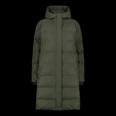 7. CMP women's hooded coat, insulated, waterproof, green (34K0096/F905)