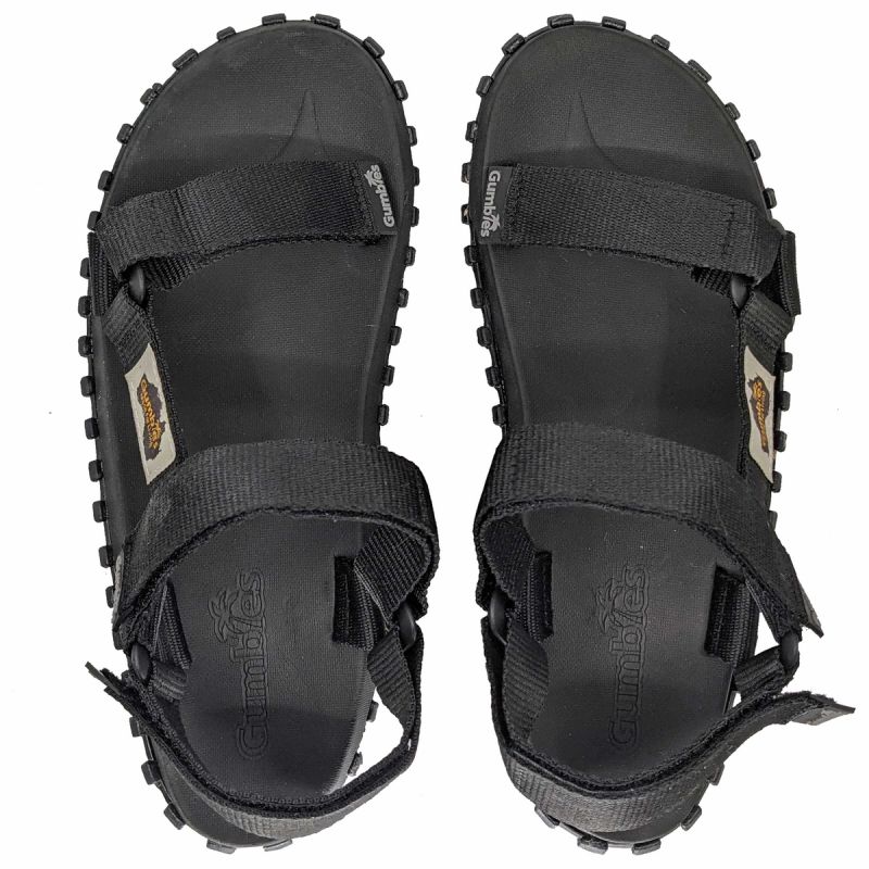 9. Gumbies Scrambler Sandal G-SC-UNI-BLACK