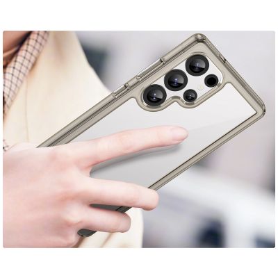 5. Outer Space Case with Gel Frame for Samsung Galaxy S25 Ultra - Clear Black