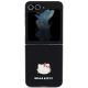 3. Hello Kitty Metal Logo Kitty Head case for Samsung Galaxy Z Flip 5 - black