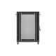8. 19" 22U 800x1200 black Lanberg floor-standing rack cabinet with perforated doors (flat pack)