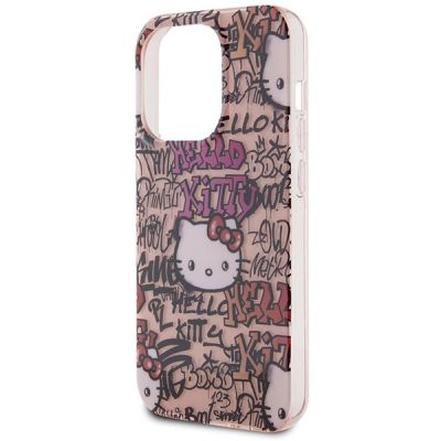 6. Hello Kitty IML Tags Graffiti case for iPhone 14 Pro - pink