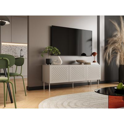 3. SIENA TV cabinet 150.5x40x60 cashmere matt
