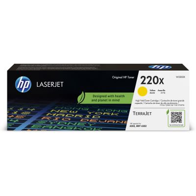 4. HP Original 220X Yellow LaserJet Toner Cartridge