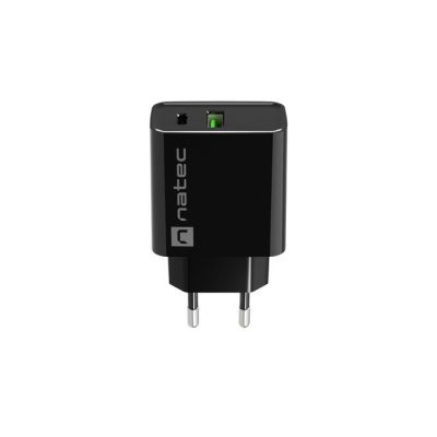 3. NATEC RIBERA USB-A + USB-C 20W POWER DELIVERY CHARGER BLACK NUC-2062