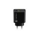 3. NATEC RIBERA USB-A + USB-C 20W POWER DELIVERY CHARGER BLACK NUC-2062