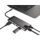4. NATEC MULTIPORT ADAPTER FOWLER PLUS USB-C->USB 3.0 3X, HDMI 4K, USB-C PD, RJ45, MICRO SD NMP-1690
