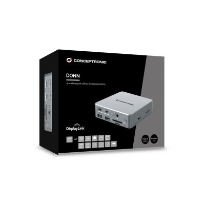 7. CONCEPTRONIC 15-1 USB-C docking station->2xHDMI/2xUSB-C/4xUSB-A/+80W si
