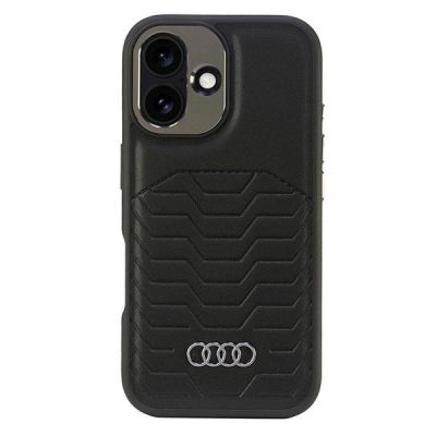 Audi Synthetic Leather MagSafe iPhone 16 Plus 6.7" black/black hardcase AU-TPUPCMIP16M-GT/D3-BK