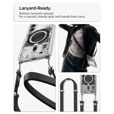 12. Spigen Ultra Hybrid Mag MagSafe Case for Samsung Galaxy S26+ Neo One - Transparent