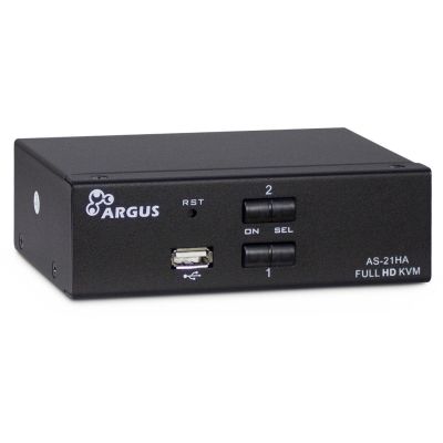 Inter-Tech AS-21HA HDMI KVM Switch Black
