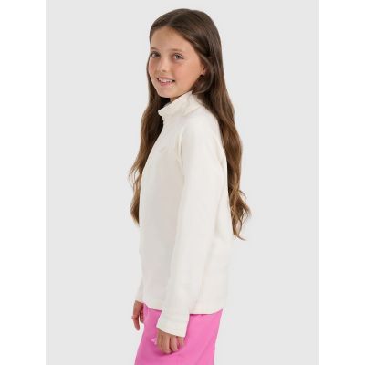 4. Girls' thermal fleece underwear (top) 4F 4FJRAW25UFLEF070-11S