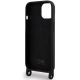6. Karl Lagerfeld KLHCP15SSCBSKNK iPhone 15 6.1" hardcase black/black Crossbody Silicone Ikonik