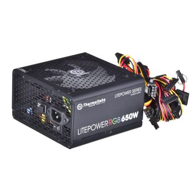 2. Thermaltake Litepower RGB PS-LTP-0650NHSANE-1 Power Supply (650W; Active; 120mm)