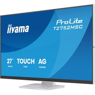 5. iiyama ProLite T2752MSC-W1AG computer monitor 68.6 cm (27") 1920 x 1080 px Full HD LCD Touchscreen White