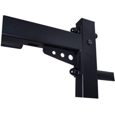 24. WOODEN AND METAL GYMNASTIC WALL BAR WITH WOODEN BAR AND ACCESSORIES BENCHK 221B A076