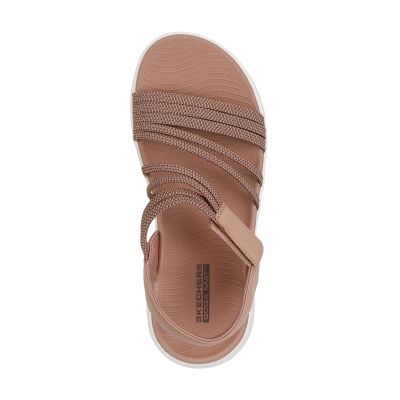 5. Skechers Women's GO WALK FLEX SANDAL EMMA 141473 TAN