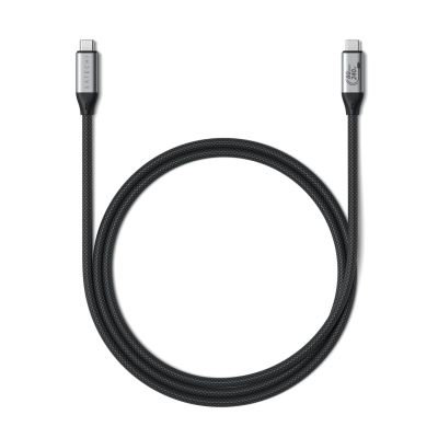 5. Satechi USB4 V2 Pro Cable USB4 Gen 4x2 1.2m USB C 120Gbps 240W Silver, Black