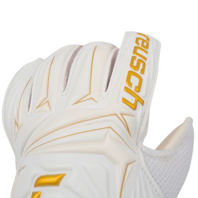 5. Reusch Attrakt AB1 Solid Junior goalkeeper gloves white 5672003 1130