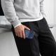 7. Tech-Protect MagPeak MagSafe CC Case for iPhone 18 Pro / 17 Pro - Clear Navy Blue