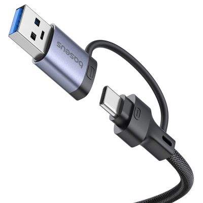 6. Baseus UltraJoy Series USB-A/USB-C hub 4xUSB-A 3.0 1xUSB-C 5V - gray